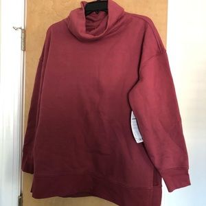 Athleta funnel neck sweatshirt